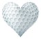 Golf Ball In A Heart Shape