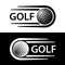 Golf ball motion line symbol