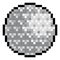 Golf Ball Pixel Art Eight Bit Sports Game Icon