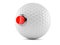Golf ball with push button