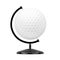 Golf Ball in the Shape of Earth Globe. 3d Rendering