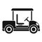 Golf cart hobby icon, simple style