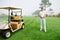 Golf cart man