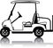 Golf Cart white