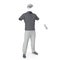 Golf Clothes on white. 3D illustration