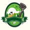 Golf club. Golf course. Golf coach and instructor. cartoon vector illustration. label, sticker, t-shirt printing