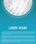 Golf club or golf course grunge flyer design template