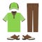 Golf colorful clothes set