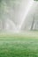 Golf course maintenance equipment, sprinklers