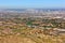 Golf Courses and Phoenix Skyline from above South Mountain