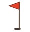 Golf flag hole isolated icon