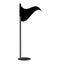 Golf flag hole isolated icon