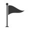 Golf flag hole isolated icon