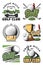 Golf game and sport club icons