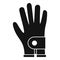 Golf glove icon, simple style