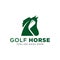 golf horse sport logo design