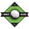 golf label. Vector illustration decorative design