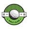 golf label. Vector illustration decorative design