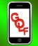 Golf On Phone Means Golfer Club Or Golfing