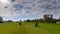 Golf player at the golf course, Sant VicenÃ§ de Montalt, Catalonia