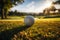 golf player putting golf ball into hole, Player Blur , Golf Ball Focus
