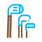 Golf Putters Icon Vector Outline Illustration