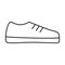 Golf shoes icon vector outline style