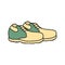 Golf shoes isolated icon