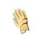 Golf sport glove isolated icon