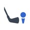 Golf stick icon