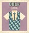 Golf uniform masculine shirt