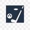 Golf vector icon isolated on transparent background, Golf trans