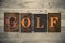 Golf Wooden Letterpress Theme