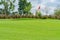 Golfcourse, Beautiful landscape of a golf court with trees and green grass