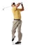 Golfer after swing