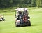 Golfers in Carts