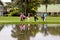 Golfers at Mount Edgecombe Golf Club in Durban South Africa