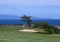 Golfers putting beside ocean on Kapalua