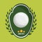 Golfing related icons image