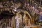 Golgotha in Aramic, Calvary in Latin The 12th Station of the Via Dolorosa at the Church of the Holy Sepulchre, the place of the