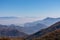 Goli Vrh - Panoramic view of dramatic karst mountain chains Dinaric Alps surrounding the Lake Skadar National Park, Montenegro