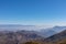 Goli Vrh - Panoramic view of dramatic karst mountain chains Dinaric Alps surrounding the Lake Skadar National Park, Montenegro