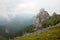 The Goliat Tower in Ciucas Mountains, Romanian Carpathians