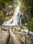 The Gollinger Waterfall near Hallein in Salzburg Austria