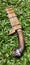 golok the traditional machete from Indonesia with tiger handle