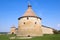 Golovin Tower close-up, sunny September afternoon. Oreshek Fortress. Leningrad Region