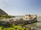 Golubac fortress on Danube river close to Romanian and Serbian b