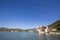 Golubac Fortress Golubacka trvdjava, or Goluback Grad seen from Dunav river.