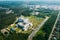 Gomel, Belarus. Aerial View OF Building Of Republican Scientific Center For Radiation Medicine And Human Ecology In