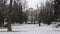 Gomel, Belarus - January 5, 2020: Rumyantsev Palace during the snow.